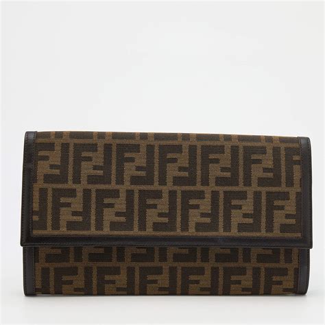 fendi brown clutch|fendi clutch wallet.